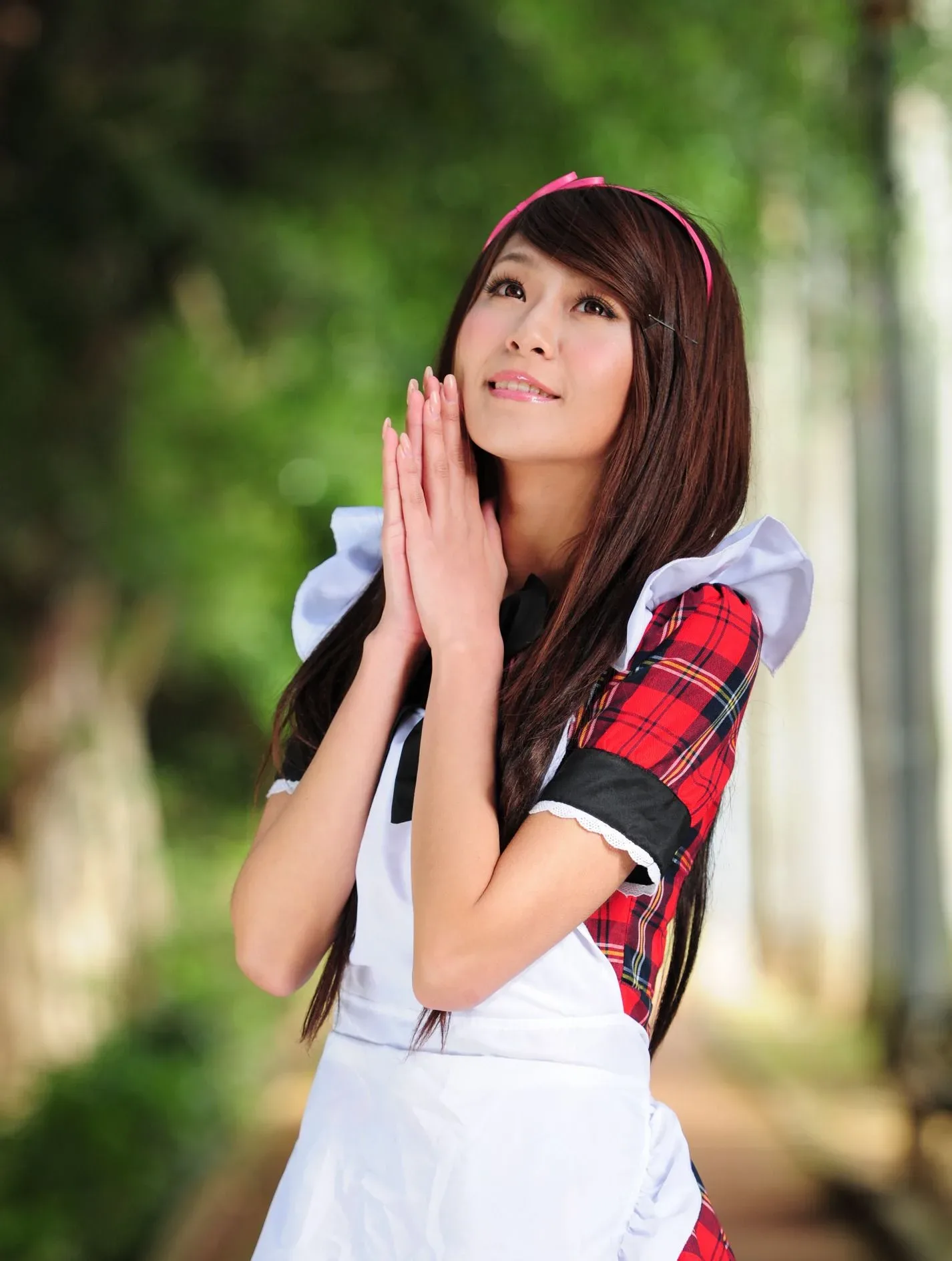 [Buổi chụp ảnh ngoài trời của Beautyleg] Winnie Xiaoxue - Bộ ảnh ngoài trời ngọt ngào và dễ thương trong trang phục hầu gái. - 68