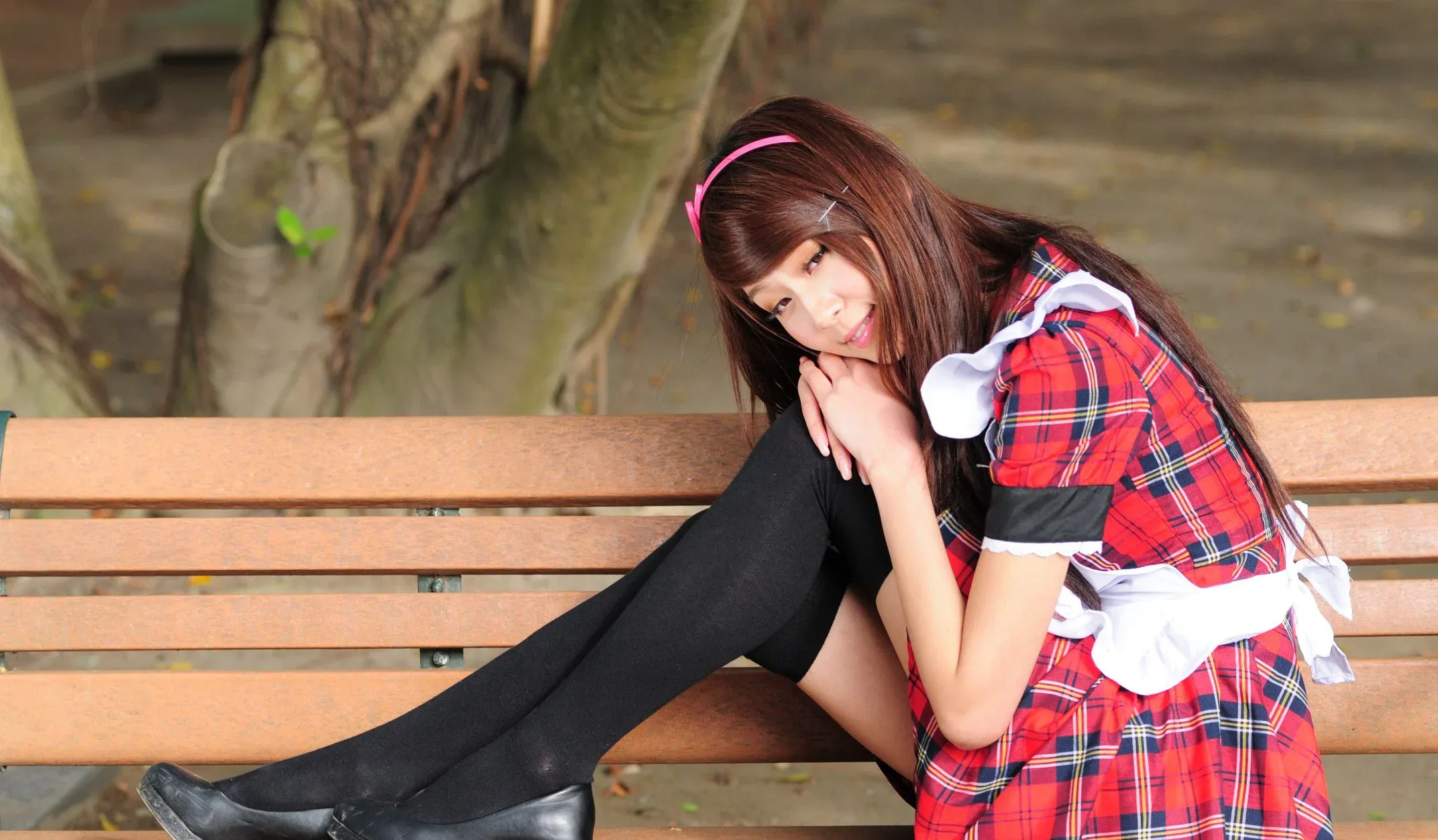 [Buổi chụp ảnh ngoài trời của Beautyleg] Winnie Xiaoxue - Bộ ảnh ngoài trời ngọt ngào và dễ thương trong trang phục hầu gái. - 82