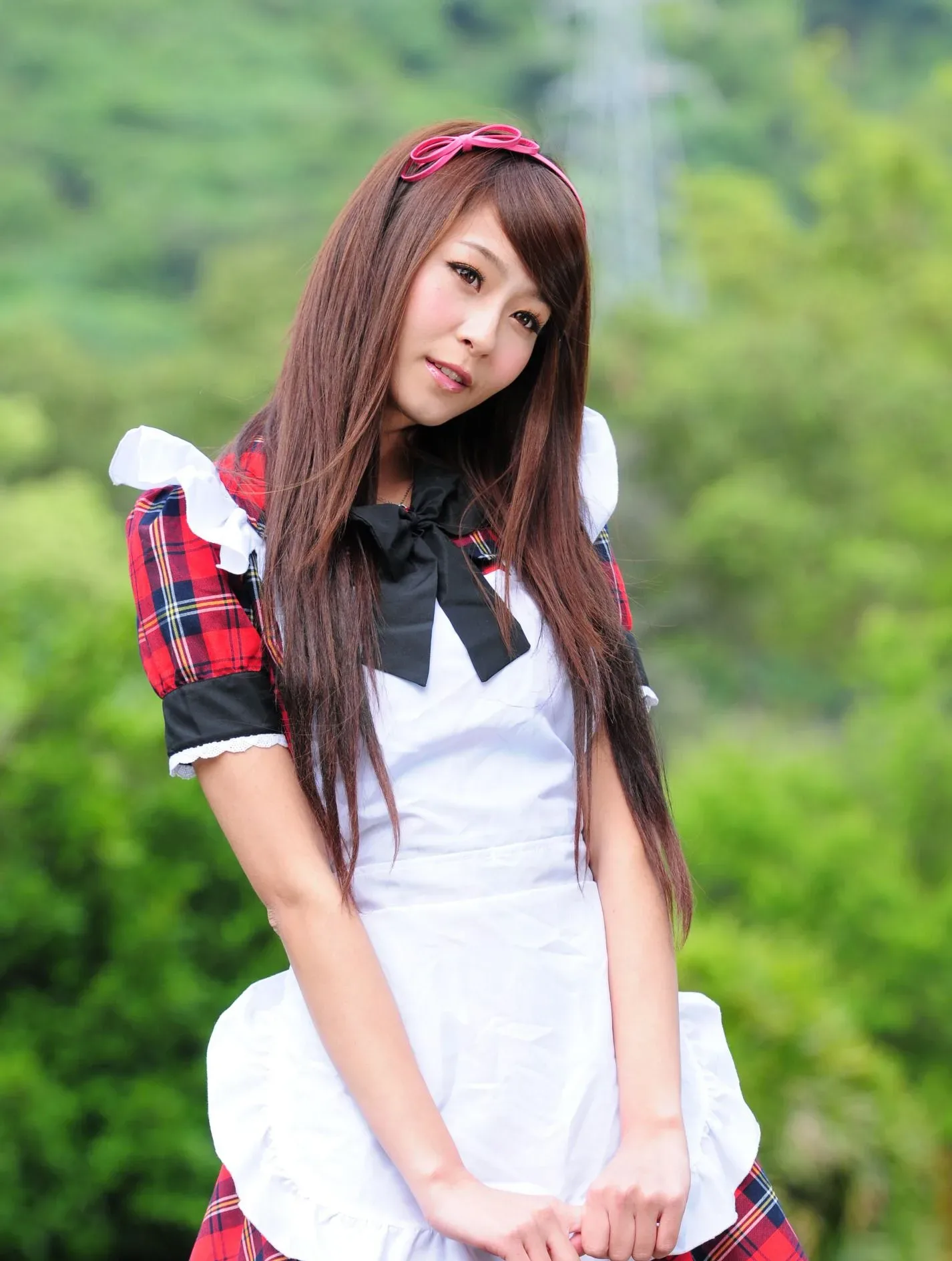 [Buổi chụp ảnh ngoài trời của Beautyleg] Winnie Xiaoxue - Bộ ảnh ngoài trời ngọt ngào và dễ thương trong trang phục hầu gái. - 28