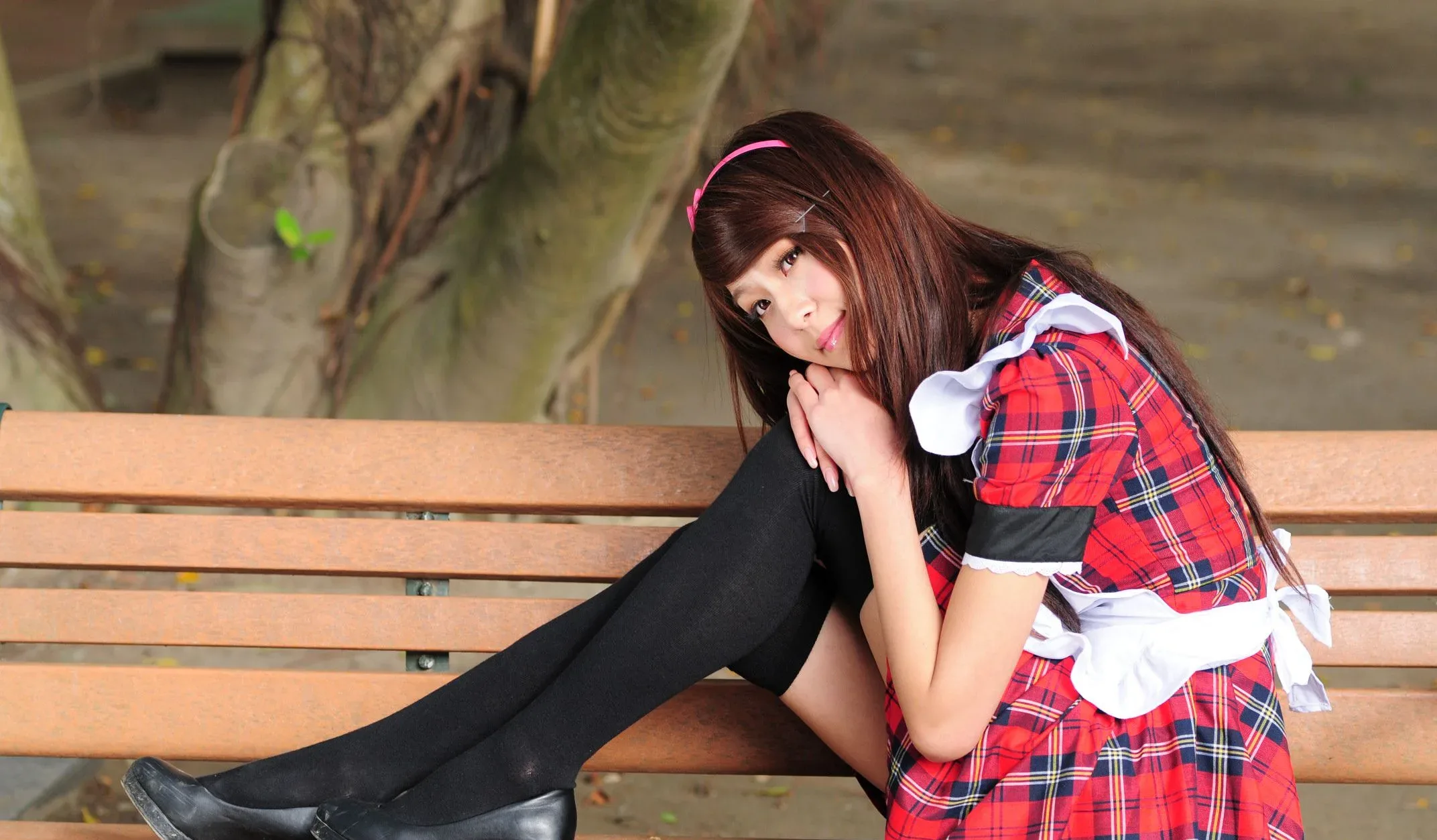 [Buổi chụp ảnh ngoài trời của Beautyleg] Winnie Xiaoxue - Bộ ảnh ngoài trời ngọt ngào và dễ thương trong trang phục hầu gái. - 81