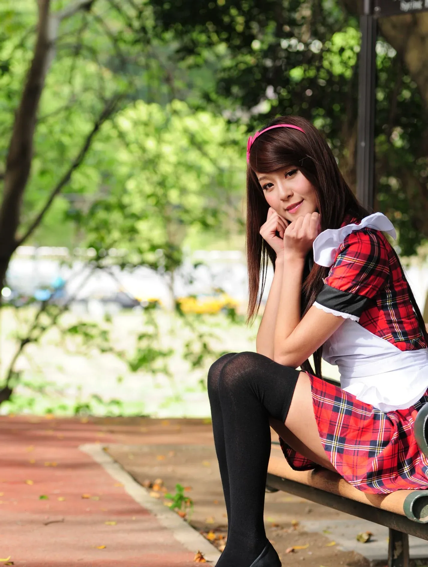 [Buổi chụp ảnh ngoài trời của Beautyleg] Winnie Xiaoxue - Bộ ảnh ngoài trời ngọt ngào và dễ thương trong trang phục hầu gái. - 79