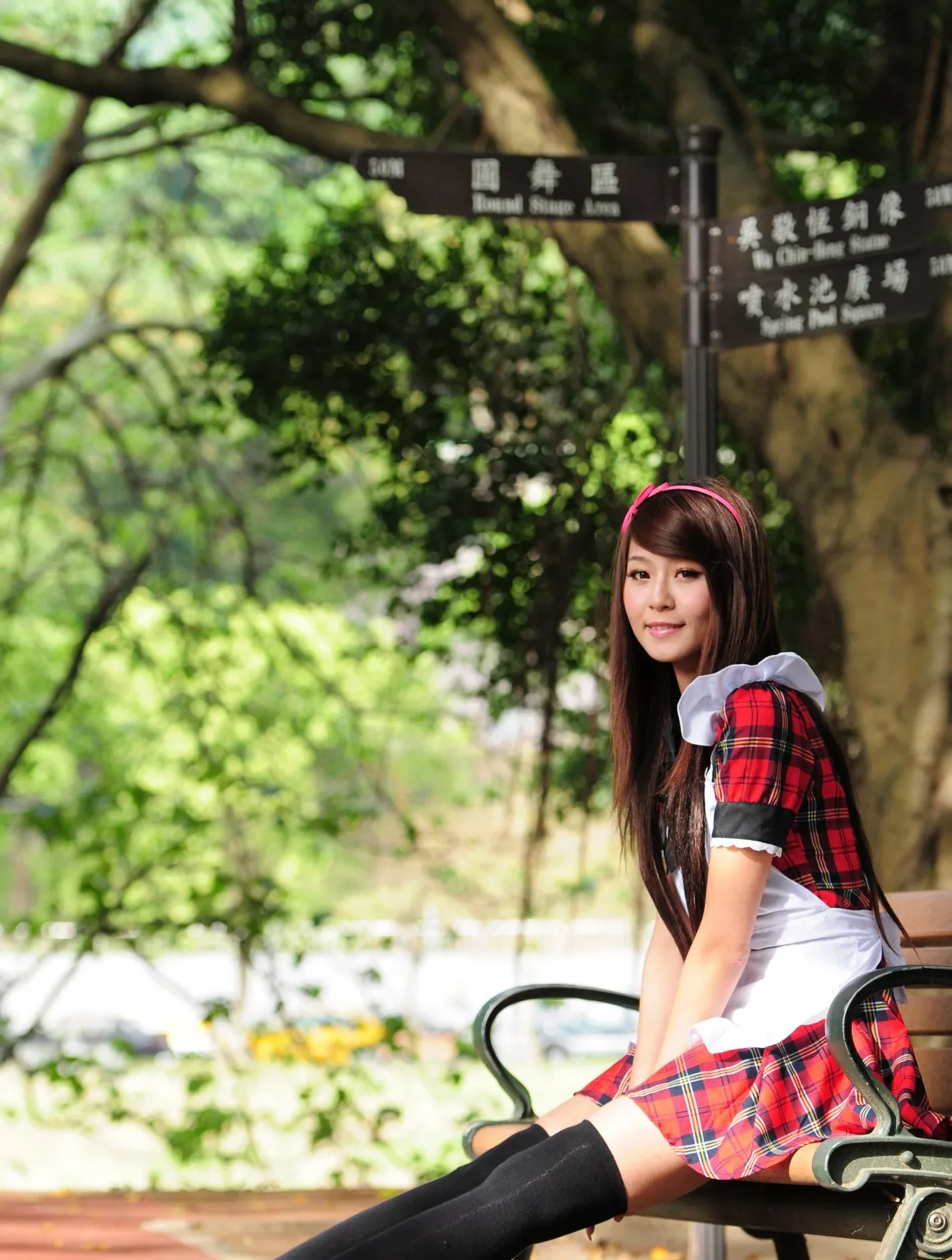 [Buổi chụp ảnh ngoài trời của Beautyleg] Winnie Xiaoxue - Bộ ảnh ngoài trời ngọt ngào và dễ thương trong trang phục hầu gái. - 78