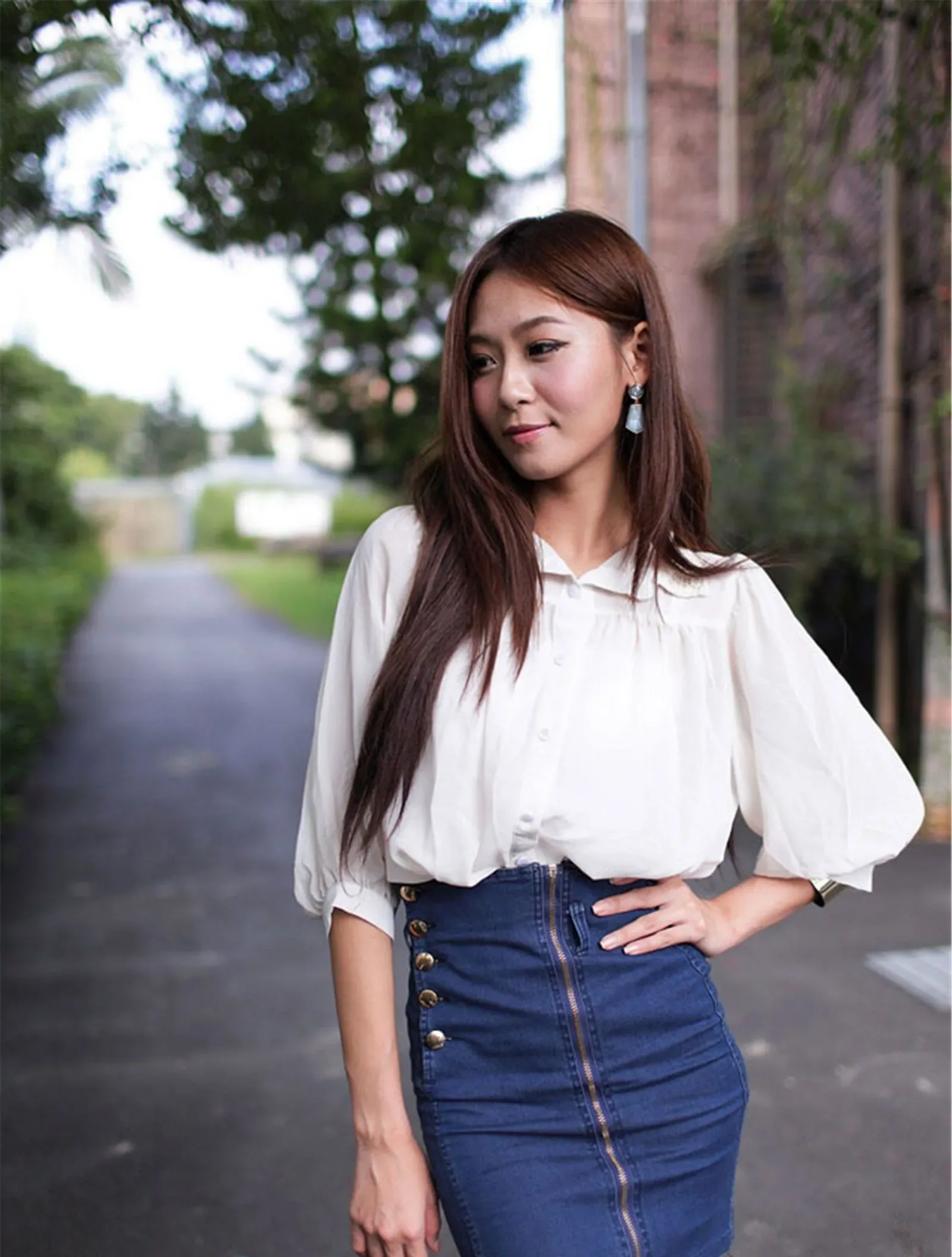 [Tập đặc biệt của Beautyleg] Winnie Xiaoxue - Hình ảnh độ phân giải cao về buổi chụp ảnh ngoại cảnh thanh lịch tại Đại học Quốc gia Đài Loan - 36