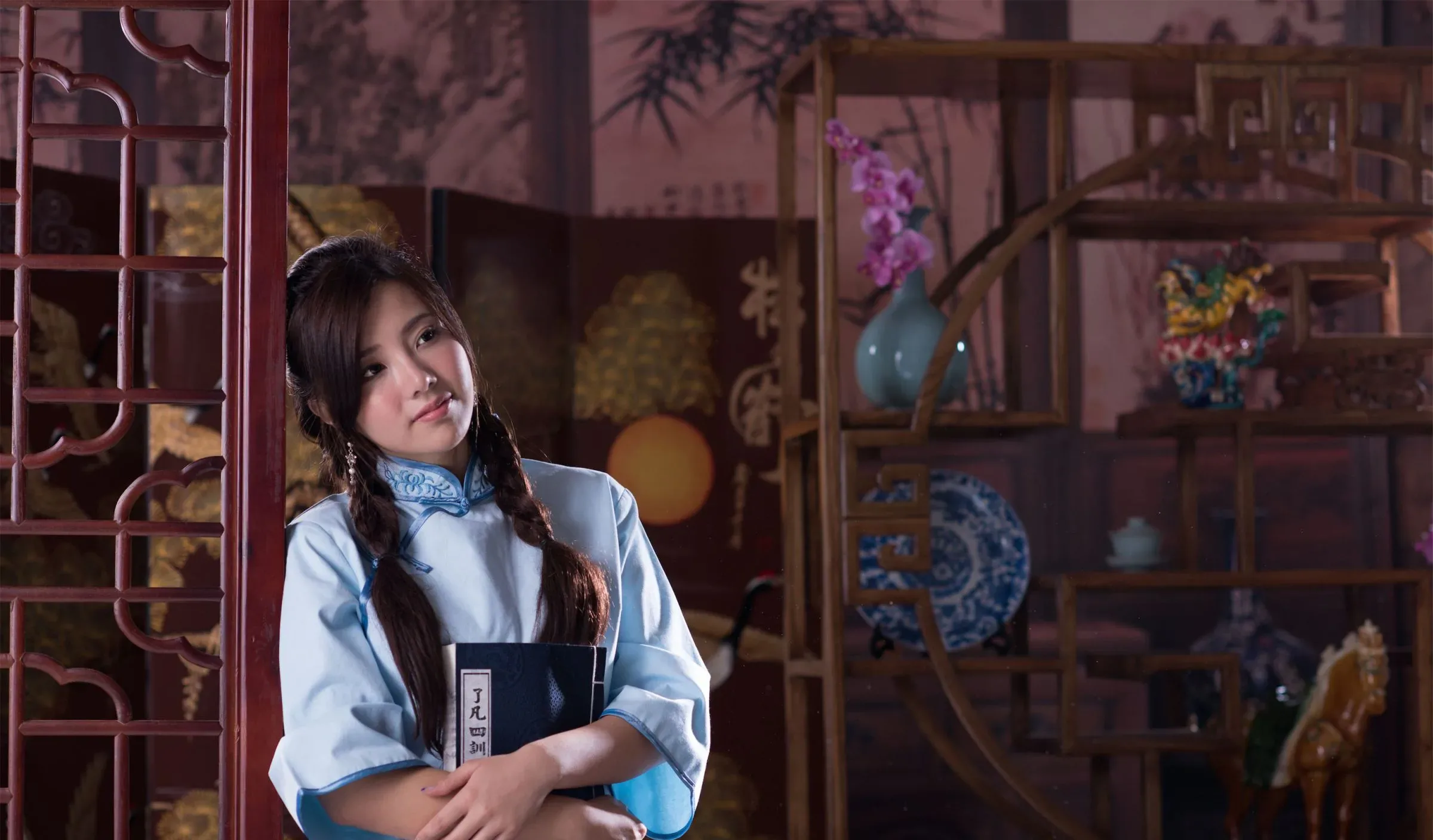 [Tập đặc biệt của Beautyleg] Chụp ảnh chân dung phong cách Trung Hoa cổ điển của Chen Siying Zora tại studio Qin Er. - 4