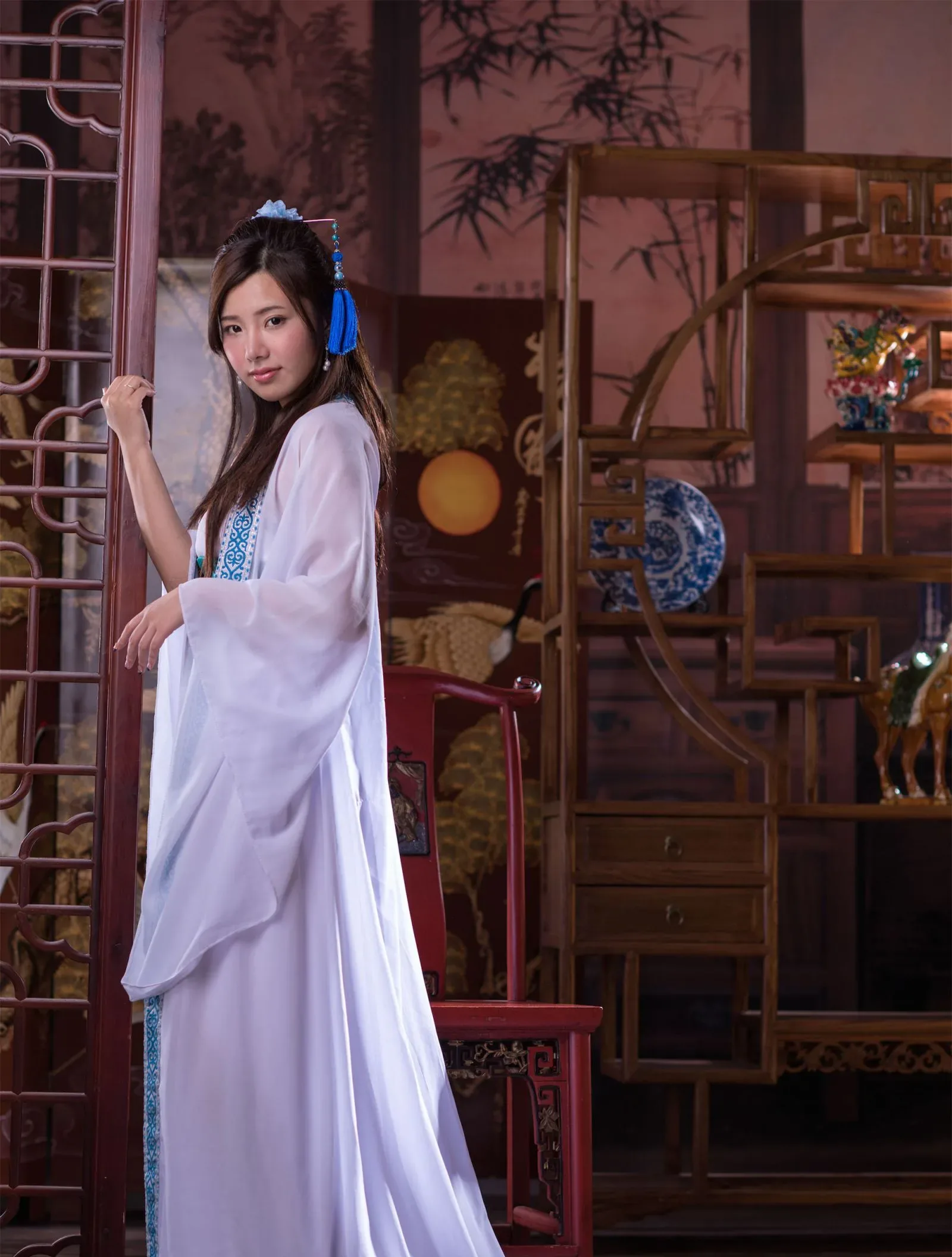 [Tập đặc biệt của Beautyleg] Chụp ảnh chân dung phong cách Trung Hoa cổ điển của Chen Siying Zora tại studio Qin Er. - 41