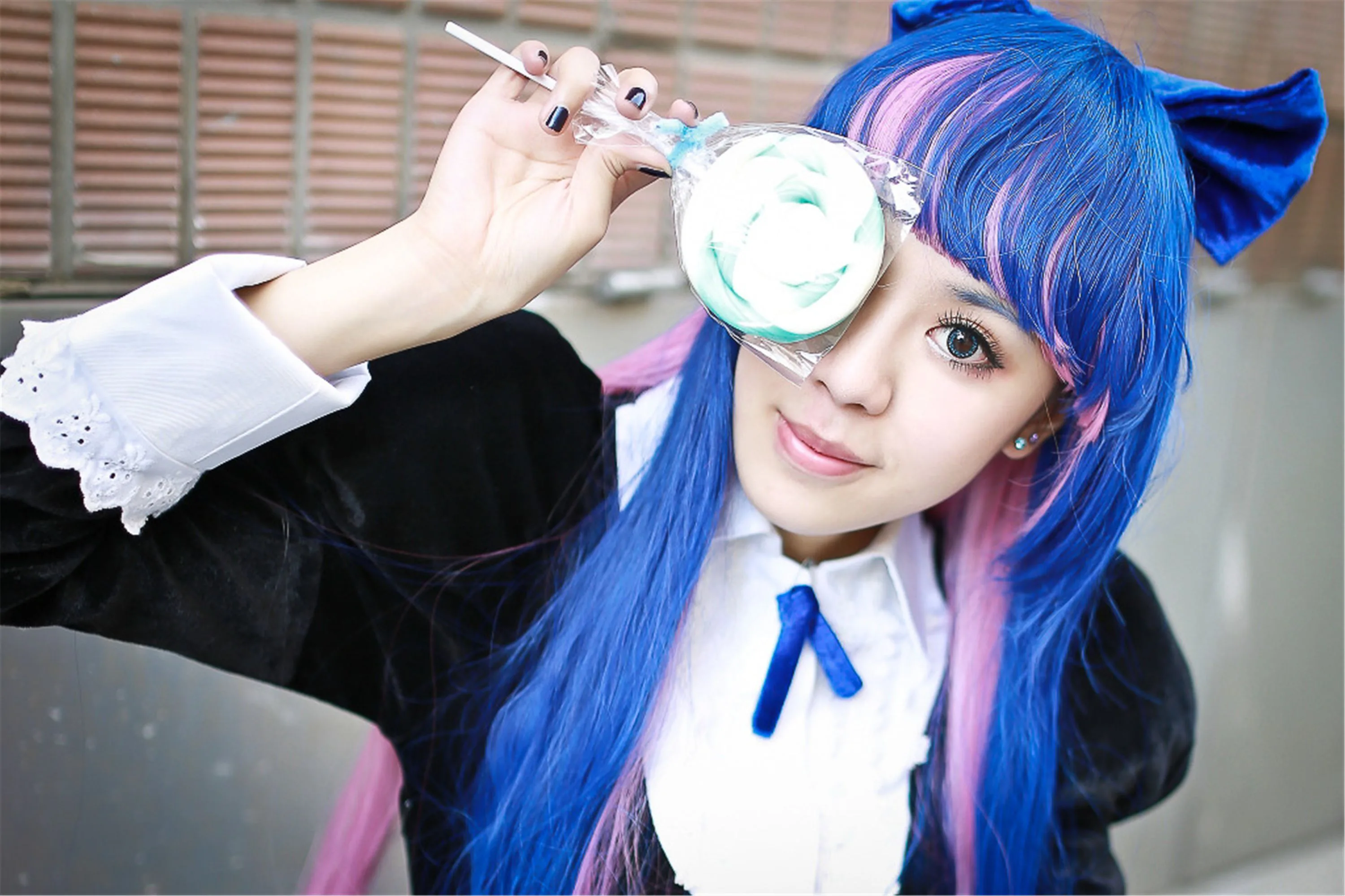 [Nữ cosplayer người Đài Loan] NiniCOSẢnh chụp ngoài trời của Stocking - 12