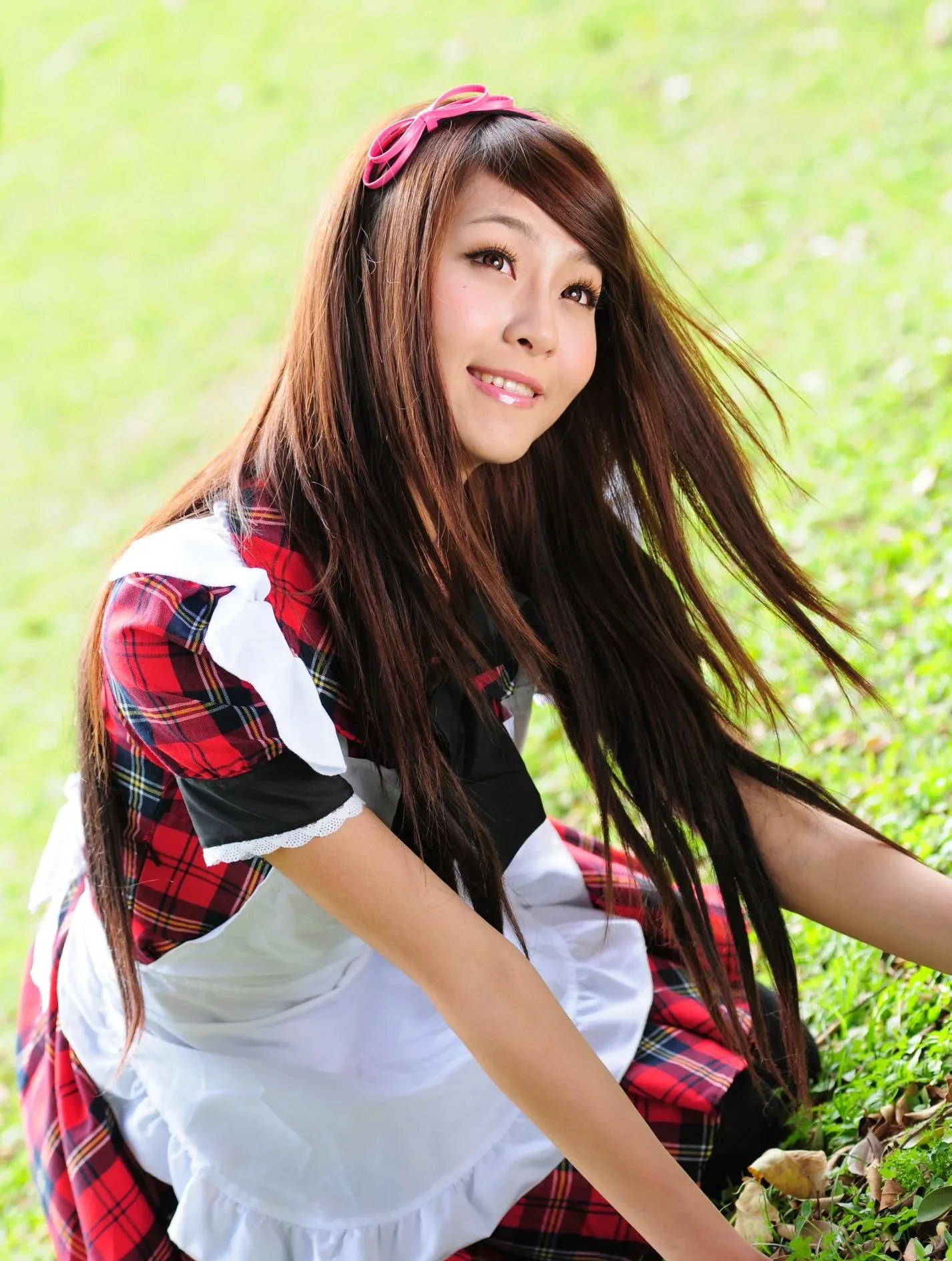 [Buổi chụp ảnh ngoài trời của Beautyleg] Winnie Xiaoxue - Bộ ảnh ngoài trời ngọt ngào và dễ thương trong trang phục hầu gái. - 64