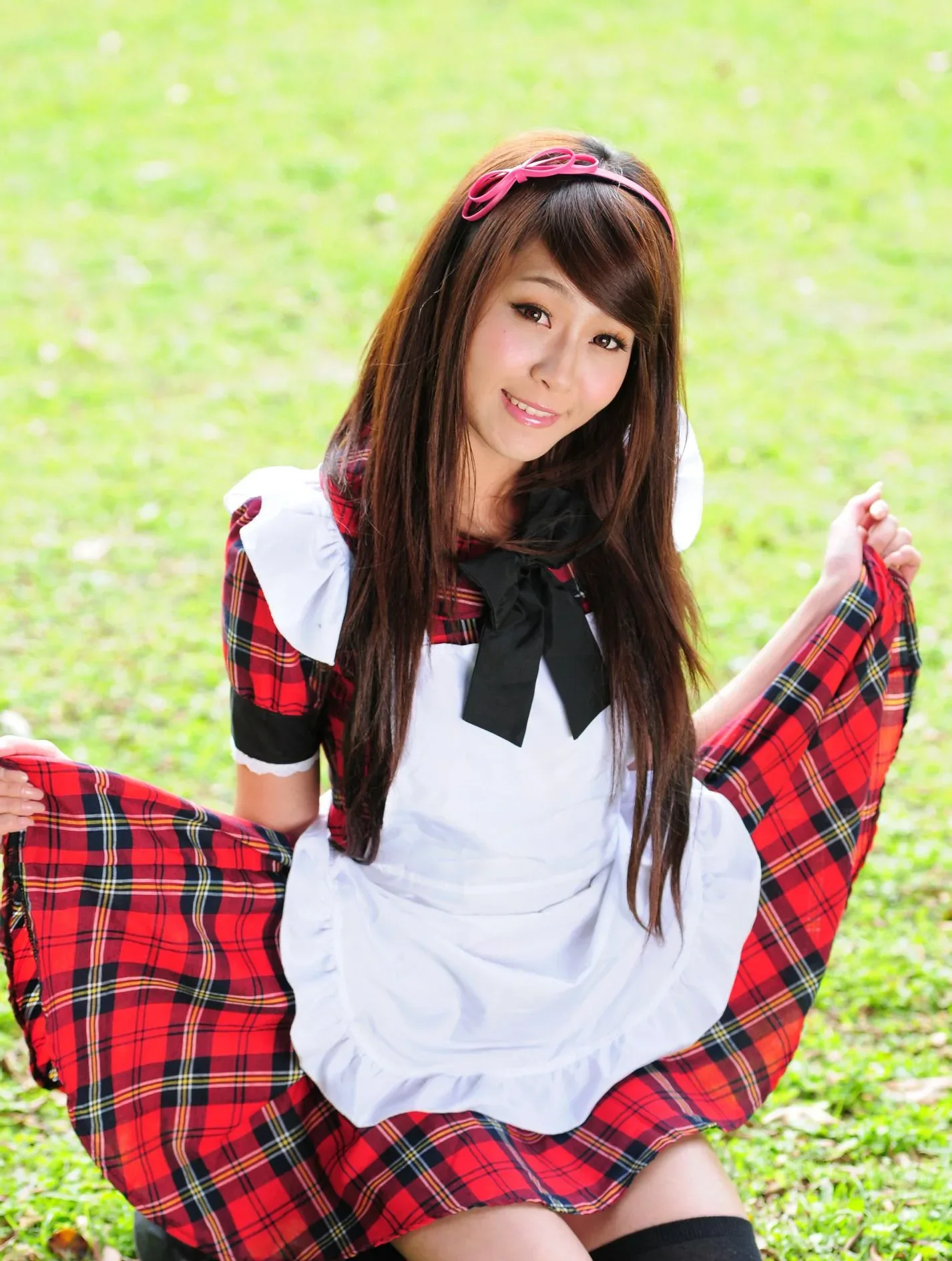 [Buổi chụp ảnh ngoài trời của Beautyleg] Winnie Xiaoxue - Bộ ảnh ngoài trời ngọt ngào và dễ thương trong trang phục hầu gái. - 66