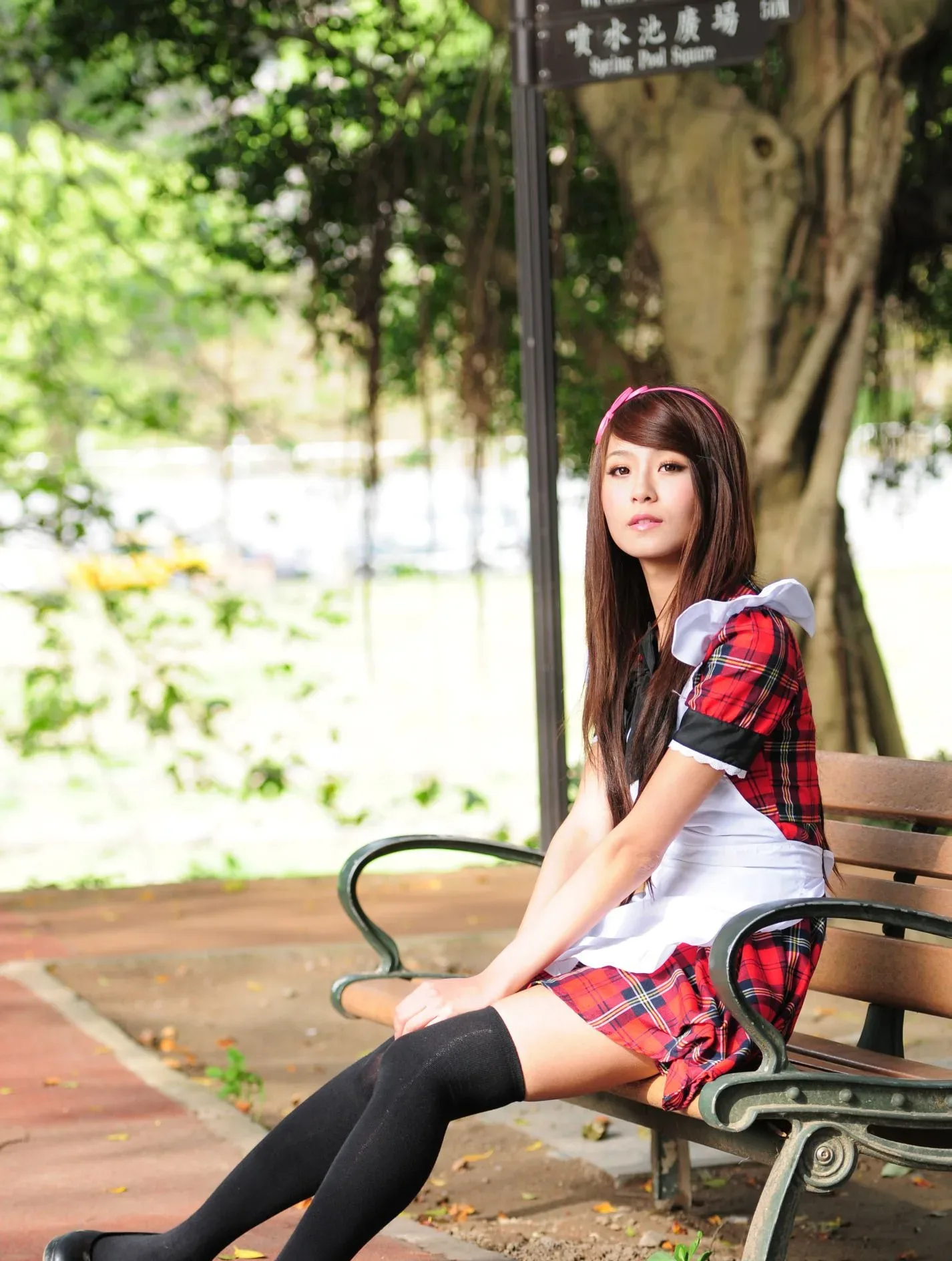 [Buổi chụp ảnh ngoài trời của Beautyleg] Winnie Xiaoxue - Bộ ảnh ngoài trời ngọt ngào và dễ thương trong trang phục hầu gái. - 77