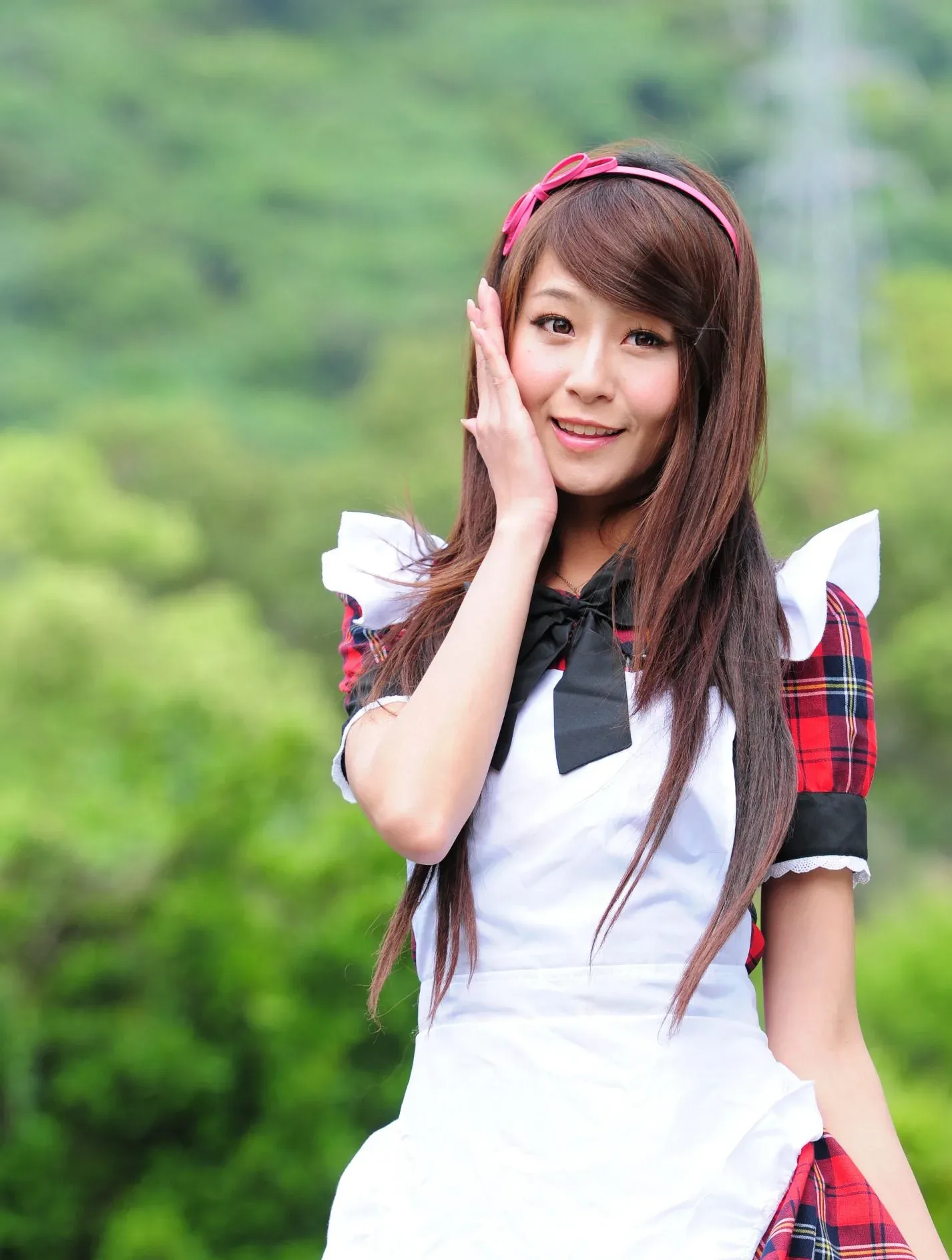 [Buổi chụp ảnh ngoài trời của Beautyleg] Winnie Xiaoxue - Bộ ảnh ngoài trời ngọt ngào và dễ thương trong trang phục hầu gái. - 30