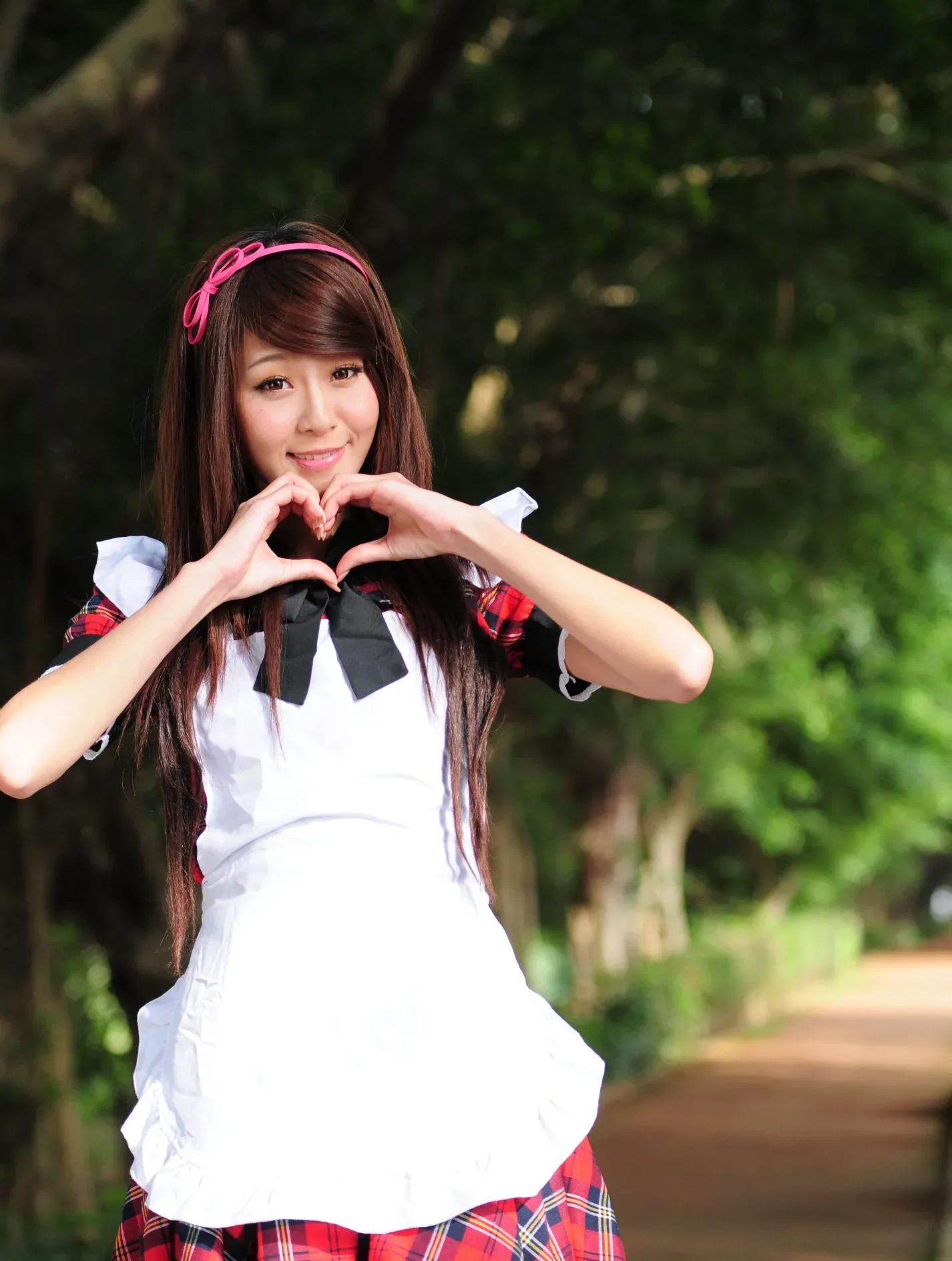 [Buổi chụp ảnh ngoài trời của Beautyleg] Winnie Xiaoxue - Bộ ảnh ngoài trời ngọt ngào và dễ thương trong trang phục hầu gái. - 75