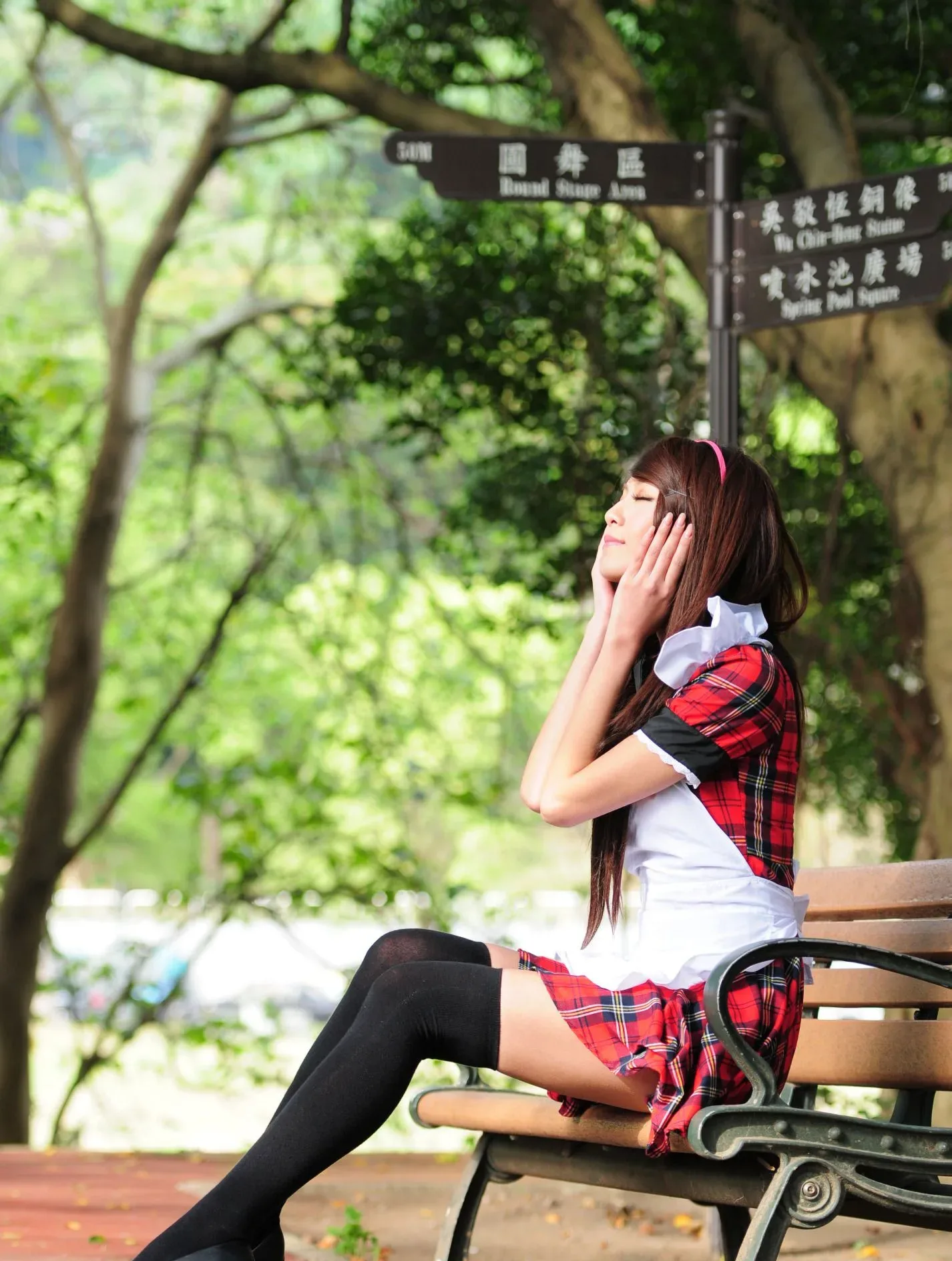 [Buổi chụp ảnh ngoài trời của Beautyleg] Winnie Xiaoxue - Bộ ảnh ngoài trời ngọt ngào và dễ thương trong trang phục hầu gái. - 76