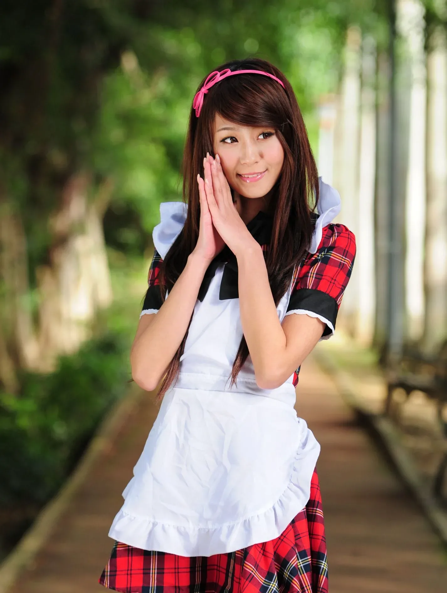 [Buổi chụp ảnh ngoài trời của Beautyleg] Winnie Xiaoxue - Bộ ảnh ngoài trời ngọt ngào và dễ thương trong trang phục hầu gái. - 67