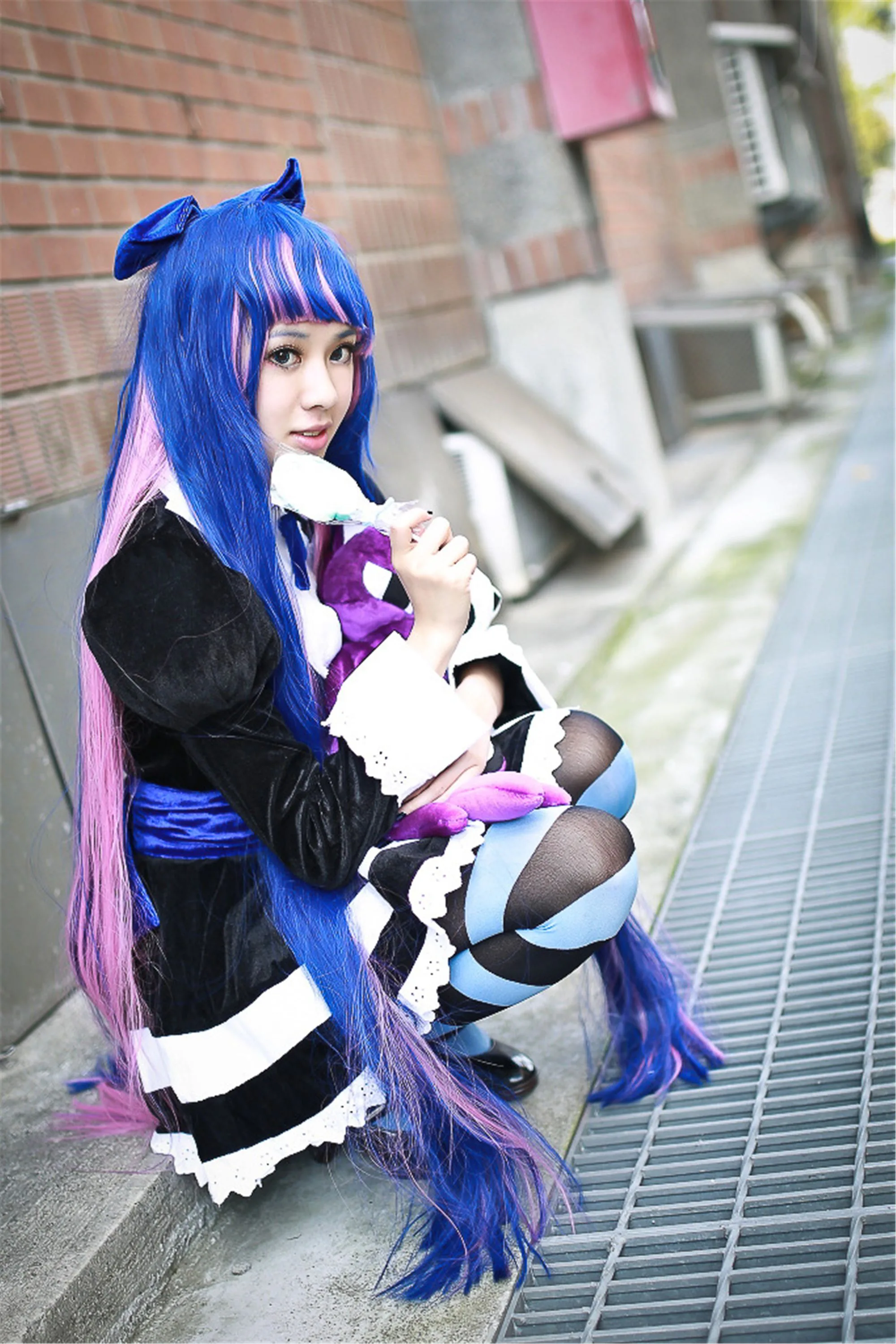 [Nữ cosplayer người Đài Loan] NiniCOSẢnh chụp ngoài trời của Stocking - 1