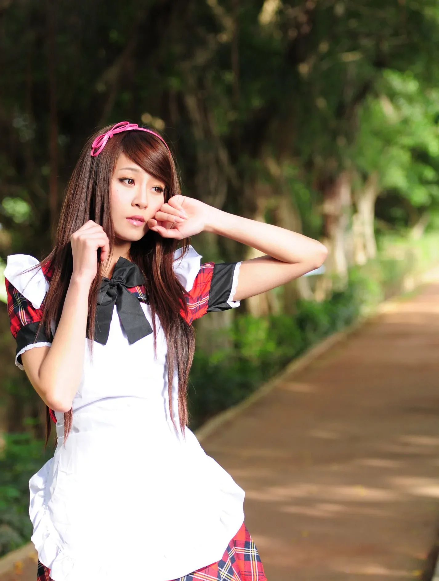 [Buổi chụp ảnh ngoài trời của Beautyleg] Winnie Xiaoxue - Bộ ảnh ngoài trời ngọt ngào và dễ thương trong trang phục hầu gái. - 74